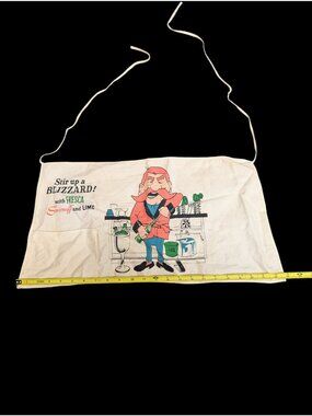 Smirnoff Fresca Lime Bar Apron White Distillery Advertising Bar Ware Promo